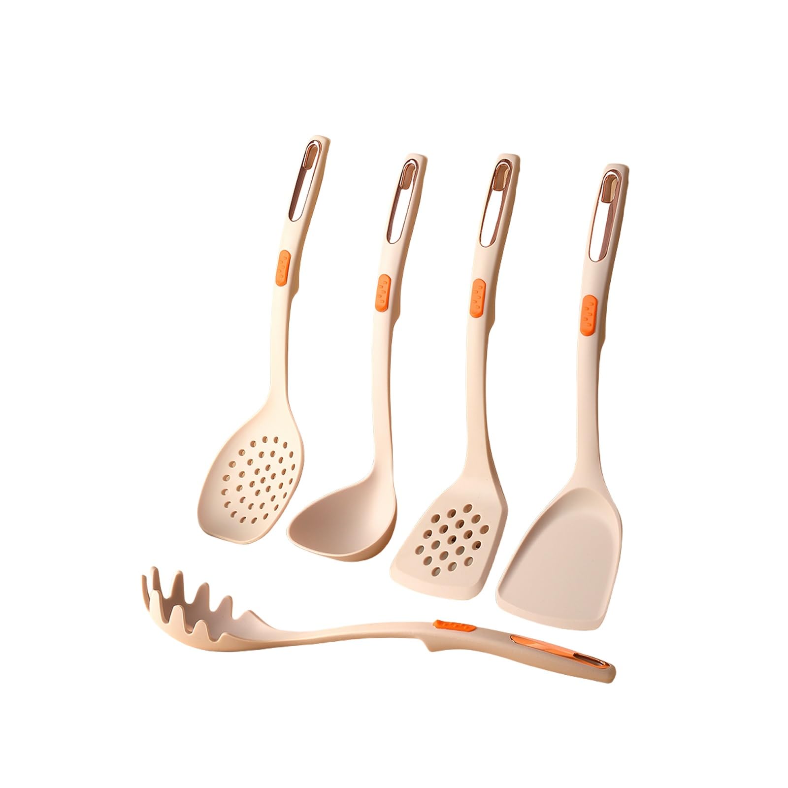 GTHTUHFD Kitchen Cooking Utensils Set, 5 Pcs Silicone Utensils Set For Cooking, 400°F Heat Resistant - Nonstick Heat Resistant Kitchen Essentials