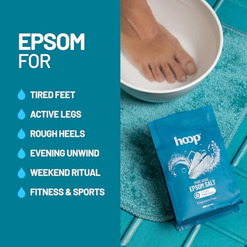 Image of hoop Epsom Salt Fragrance Free | Epsom Salt for Foot Soak | 400g