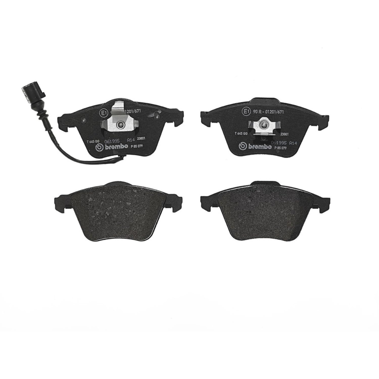 Brembo P 85 079 komplet klocków hamulcowych, hamulec tarczowy – (4-częściowy)