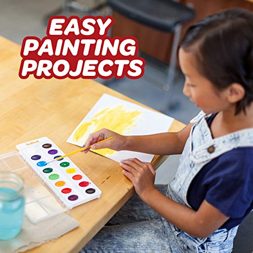Crayola Watercolor Mixing Set with Taklon Paint Brush, 8 Paint Colors - image 5