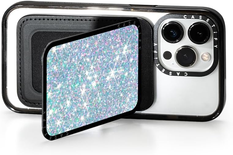 CASETiFY Snappy Card Holder Stand Compatible with Magsafe - Glitter Dream - Image 5
