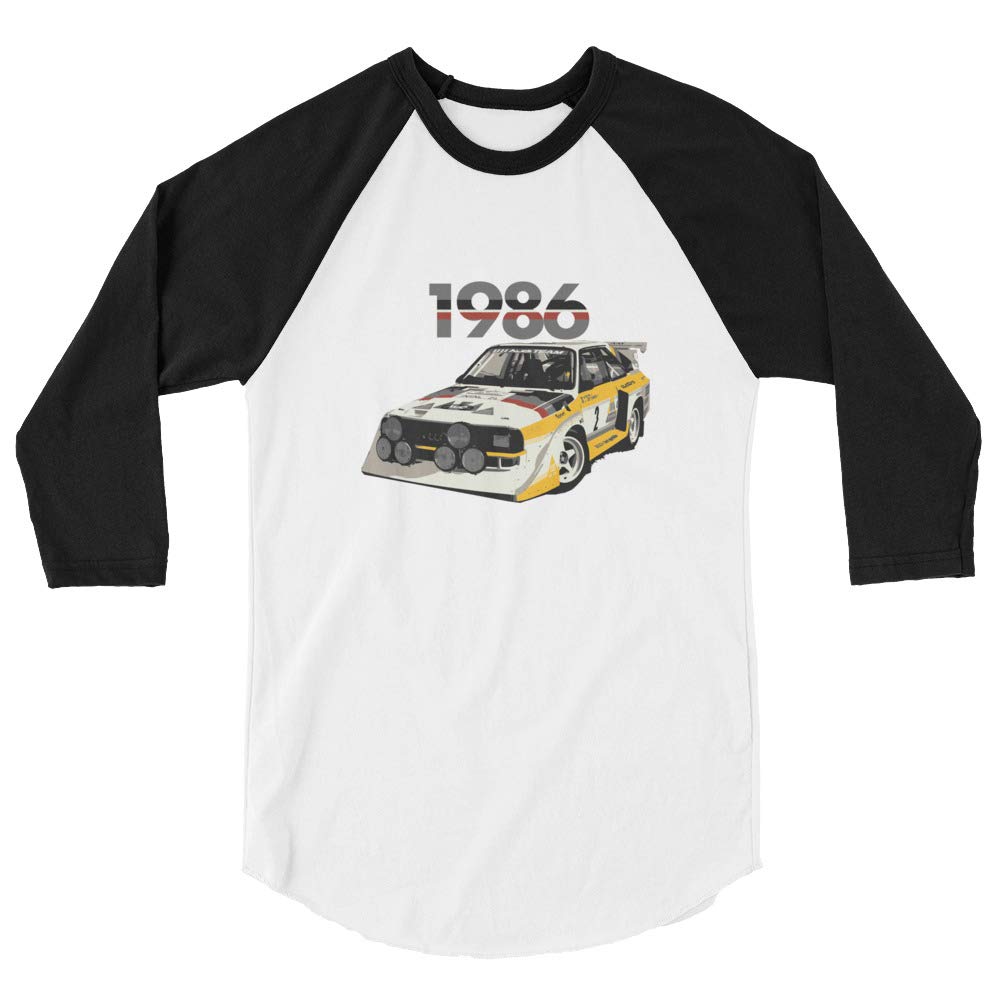 S1 Rally Car '86 koszulka raglanowa z rękawem 3/4