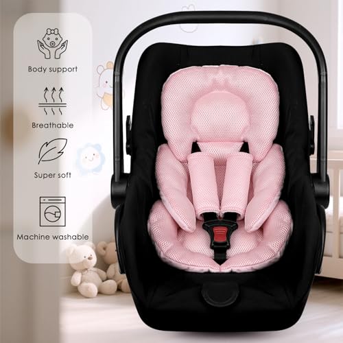 Cojín Reductor para Silla de Auto Infantil Rosa miniatura 5