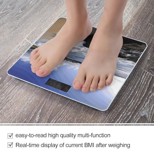 Báscula digital de baño Puerto Rico con plataforma de vidrio templado miniatura 5