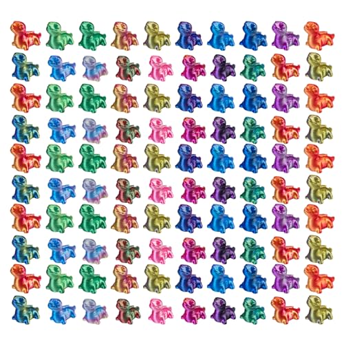 Teenzee 100pcs Mini 3D Printed Animals Tiny Animals