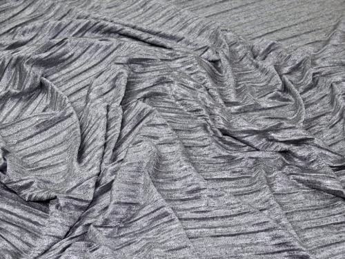 Minerva Crafts Pleated Jersey Knit Fabric Marl...