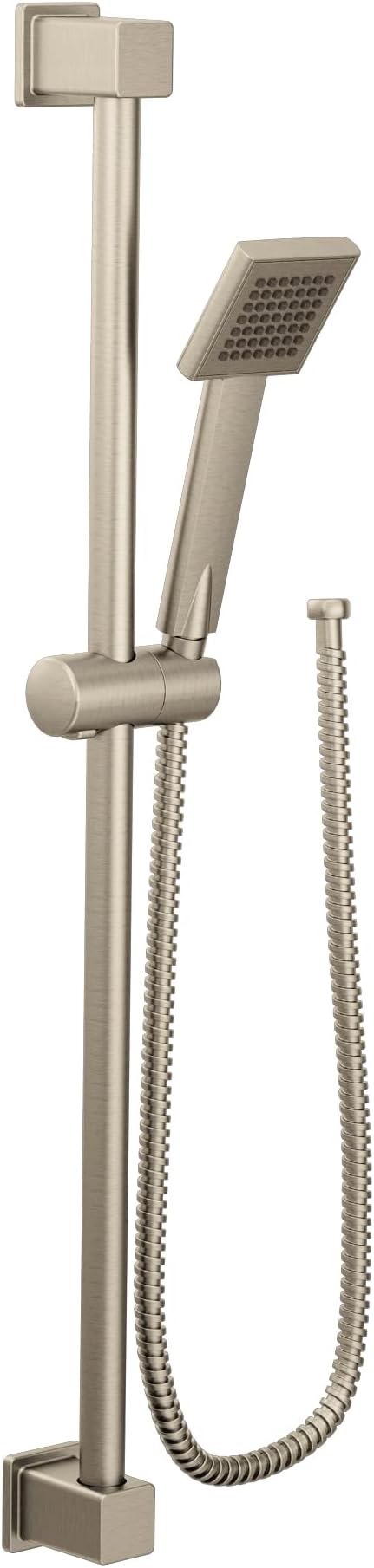 Moen T2253EP Brantford Posi-Temp - Kit De Molduras Para Bañera Y Ducha Con Ducha De Lluvia Ecologica De 8 Pulgadas Requiere Valvula Cromado