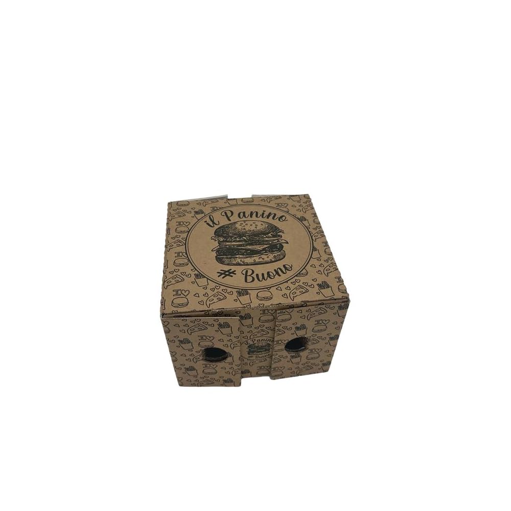 box burger 16x16 contenitore panino box humburger food delivery 100 pezzi cf carta