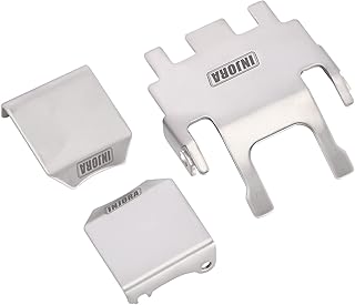 INJORA Skid Plate Chassis Armor Axle Protector Stainless Steel for TRX4M 1/18 RC Crawler Car