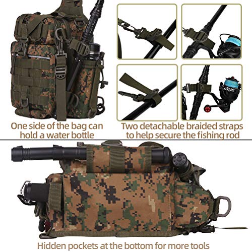 Blisswill Fishing Tackle Backpack With Two 3600 Fishing Tackle Box #TOP3