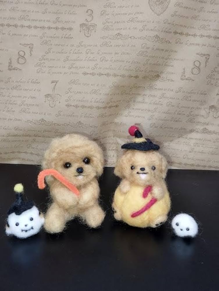 見本品 ハロウィーン 羊毛フェルトトイプードル トイプードル 見本品 ハロウィーン 羊毛フェルトトイプードル トイプードル