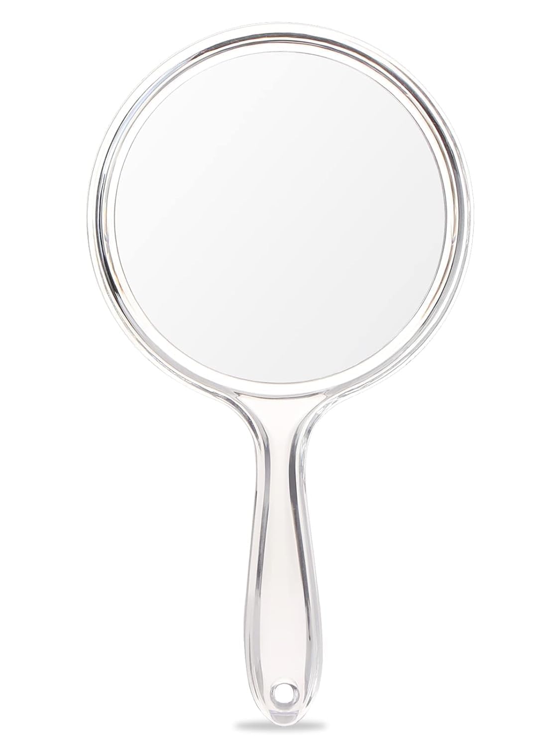 Handheld Makeup Mirror with Magnification, for Desk Make Up, Magnifying Hand Held Mirror (Clear Mirror Transparent)-picture-35