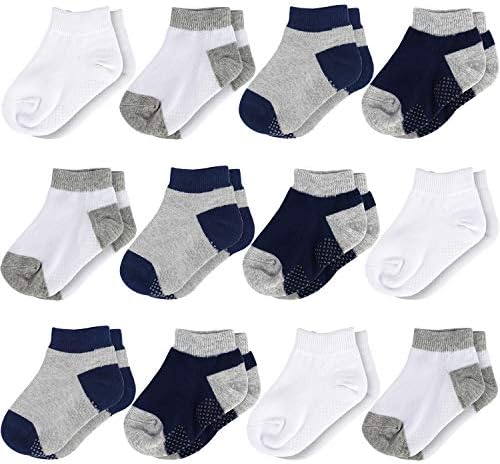 Flanhiri Baby Boys Toddler Non Skid Cotton Socks