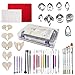 62 PCS Fondant Flower and Leaves Tool Kit 6 Sets Fondant Flower Silicone Mold 6 Pockets Sugar Cream Flower Knife Set 1 Petal Leaf Vein Plate 1 Flower Foam Mat 6 Brushes 20 Icing Flower Mold Tools
