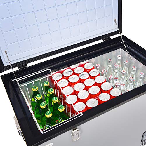 Image of Nightcore Portable Refrigerator, 100.5 Quart Travel Car Fridge, Electric Cooler with LCD Panel, Fast Cooling and Energy Saving Mode, Shock-Proof Compact Vehicle Refrigerator for Outdoor and Home Use
