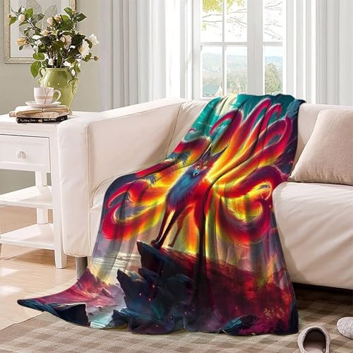 Couverture Fox à Neuf queues de lit en microfibre de qualité supérieure moelleuse - 4