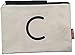 Hello-Bags - Neceser de Algodón con Cremallera y Forro Interior, 23 cm, Blanco