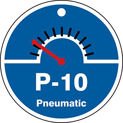 Étiquette P-10 Pneumatic Accuform TDK710VPM lot de 5 pour identification