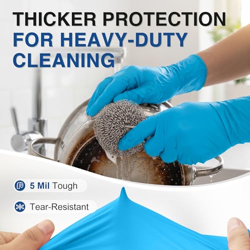 Image of Schneider Black Nitrile Gloves, Gloves Disposable Latex Free, Powder Free