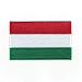 Produktbild hegibaer 60 x 35 mm Ungarn Flagge Budapest Debrecen Flag Aufnäher Aufbügler 0920 B