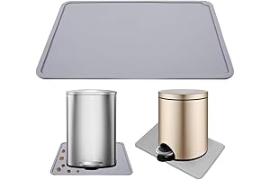 Garbage Can Mat Large 24"X16" - The Ultimate Trash Can Protector