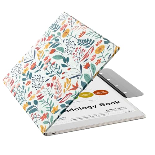 MoKo Hülle für Remarkable Paper Pro 2024 11,8', leichte, ultradünne magnetische Hülle mit breitem Stiftschutzverschluss, automatischer Schlaf-/Wachmodus für Remarkable Pro 11,8', Blume