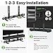 USX MOUNT Universal Soundbar Mount, Sound Bar TV Bracket for Soundbar with Speaker, Fits 2 Installation Options, Removable No-Slip Base Holder Extends 3.46”-6.06”