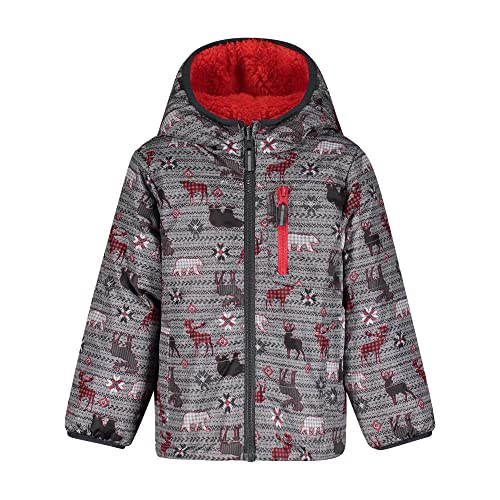 Image of LONDON FOG Boys' Sherpa Reversible Winter Jacket