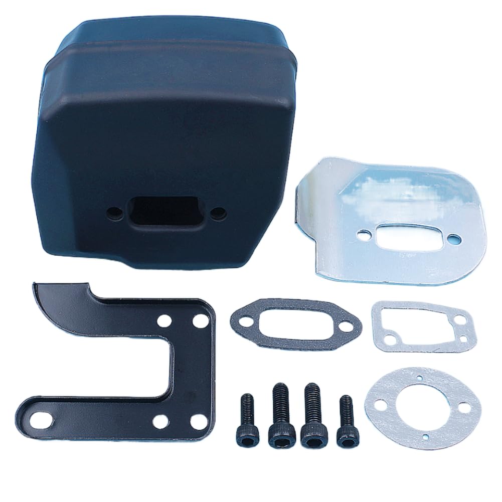 Kit de pernos de junta de soporte deflector de escape compatible con motosierra 625 II 630 Super 670 Champ