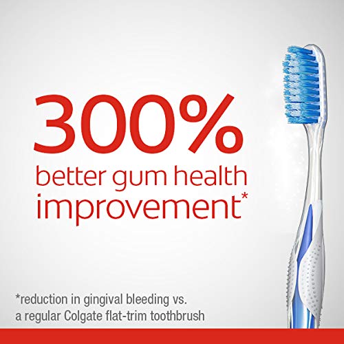 Colgate Gum Health Extra Soft Toothbrush For Sensitive Gums With Deep Cleaning Floss-Tip Bristles - 4 Count #TOP1