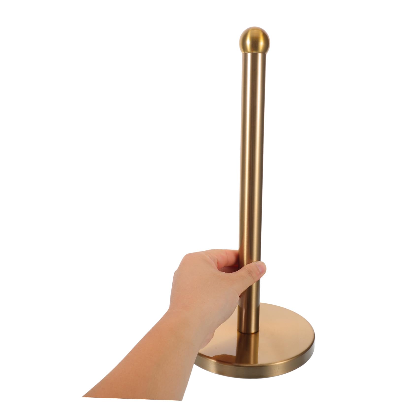 Portarotolo Oro da Cucina Verticale in Acciaio Inox