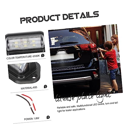 Luz de matrícula LED para remolques camiones y SUV PRETYZOOM pack de 2 unidades 3
