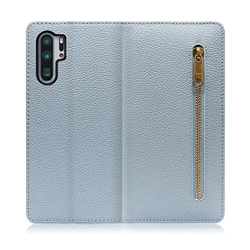 LOOF POCKET �{�v �t�@�X�i�[�t�� �蒠�^ �X�}�z�P�[�X for HUAWEI P30 Pro �p �P�[�X �J�o�[ �蒠�^�P�[�X �J�[�h���[ �}�O�l�b�g�Ȃ� �x���g�Ȃ� �|�P�b�g �t�@�X�i�[ [�X�J�C�u���[]