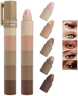 Juego de sombras de ojos de cinco colores, lá...