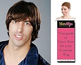 Beatles Paul McCartney color BLACK - Enigma Wigs Beetles Rock P Mop Top men British Invasion Bundle with Cap, MaxWigs Costume Wig Care Guide