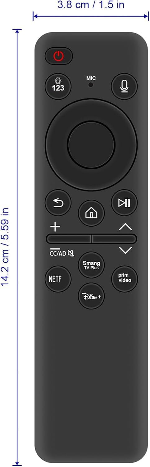 BN59-01455A Telecomando vocale di ricambio compatibile per Samsung NEO QLED Crystal UHD OLED 4K Smart TV Q60 Q70 Q80 QN85 QN90 S95C LS03D Series QN75Q60DAFXZA QN65QN85DBFXZA QN65QN90DDFXZA QN55DDFXZA