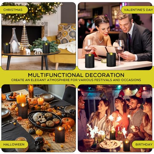 Retisee TOU-RETISEE-4049 2 Pcs Glitter Flameless Candles thumb #6