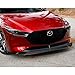 Q1-TECH, 9PCS Front Bumper Lip & Side Skirt Extensions Diffuser Compatible with 2019-2024 Mazda 3 Hatchback / 5DR Model Only, Front Lip Air Chin Body Kit Spoiler Splitter ABS (Matt Black)