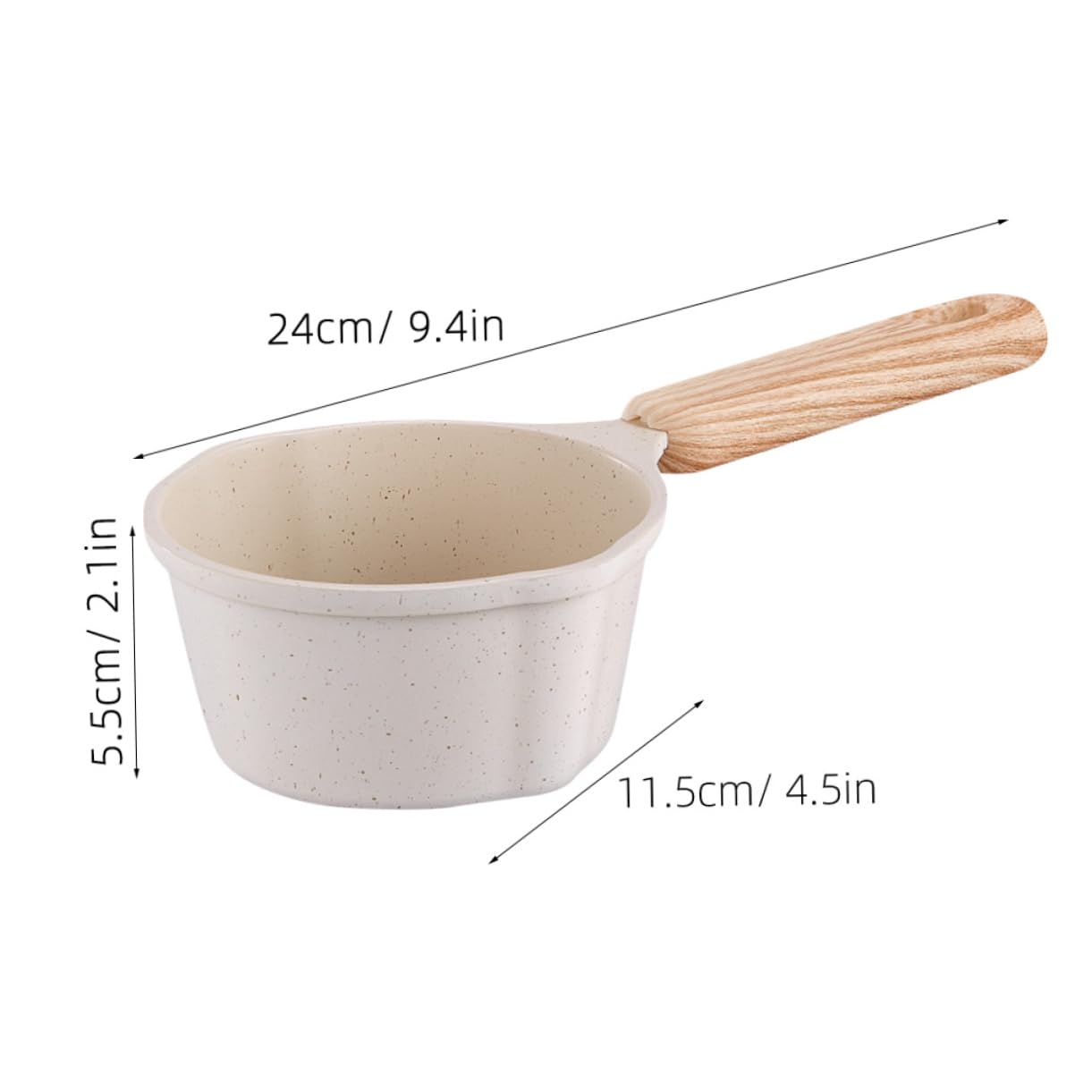 DECHOUS Butter Melting Pot Small Oil Heating Pan with Handle for Melting Butter Cheese Kitchen Tool for Cooking and Baking