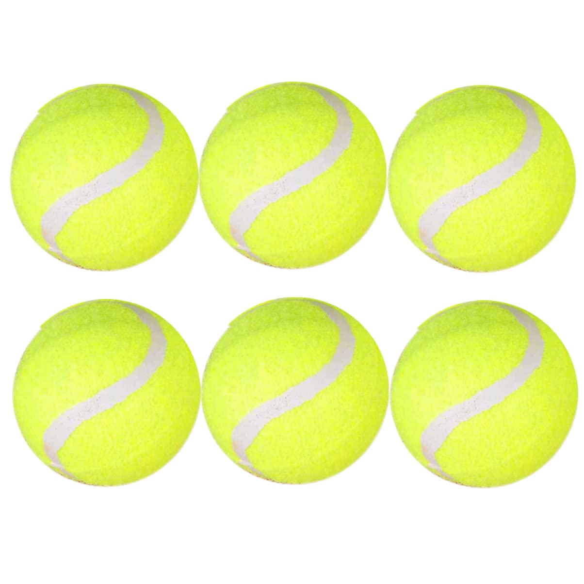 NULYLU Elastic Tennis Balls for Training Game 6 Pack Sturdy and Pressure-Resistant Tennis Accessory
