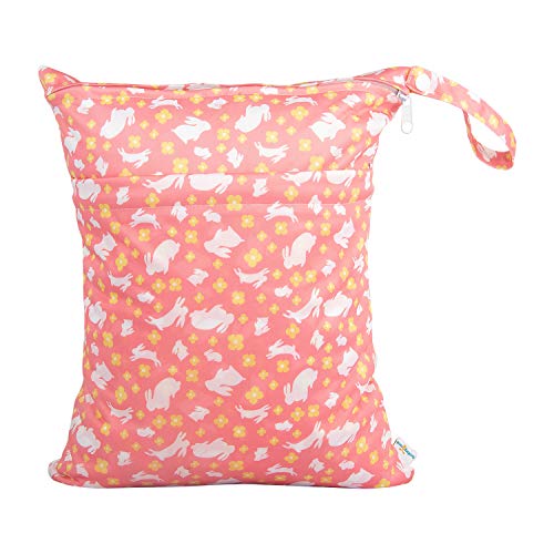 Babygoal Wet Dry Bags For Baby Cloth Diapers, Washable Travel Bags, Beach, Pool, Gym Bag For Swimsuits & Wet Clothes With Two Zippered Pockets 3 Pack, 3Ln13 #TOP7