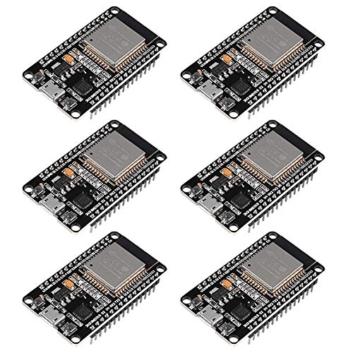 Dorhea 6Pcs Esp32 Esp-32S Wifi Development Board Nodemcu Esp-Wroom-32 Microcontroller 2.4Ghz Dual-Core Wifi Bluetooth Processor Integrated Chip Cp2102 #TOP26