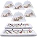 Sorbus Inflatable Serving Bar & food umbrella mesh cover Screen Tent set for Food and Beverages, Perfect for BBQ, Picnic Pool Outdoor Party Supplies, Buffet Luau Cooler (2 Salad Bars 6 Food Umbrellas)