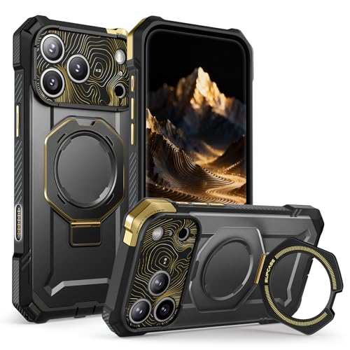 Image of SUPCASE for iPhone 17 Pro Max Case with Kickstand (Unicorn Beetle Grip), [Camera Control Cover] [Compatible with MagSafe] [Military-Grade Drop Protection] Heavy Duty Magnetic Phone Case, K2Night