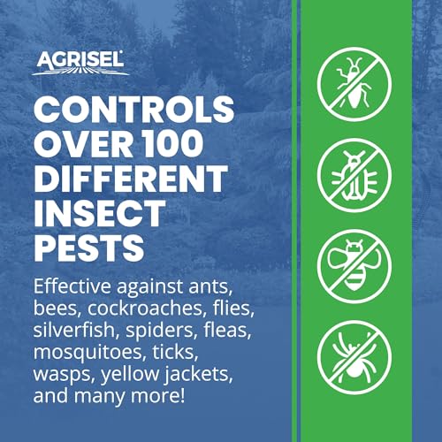 Image of Agrisel Zone Plus Insect & Pest Control, Eco-Friendly, 128 Ounce | Broad Spectrum, for Indoor & Outdoor, Effective Against 100 Pests