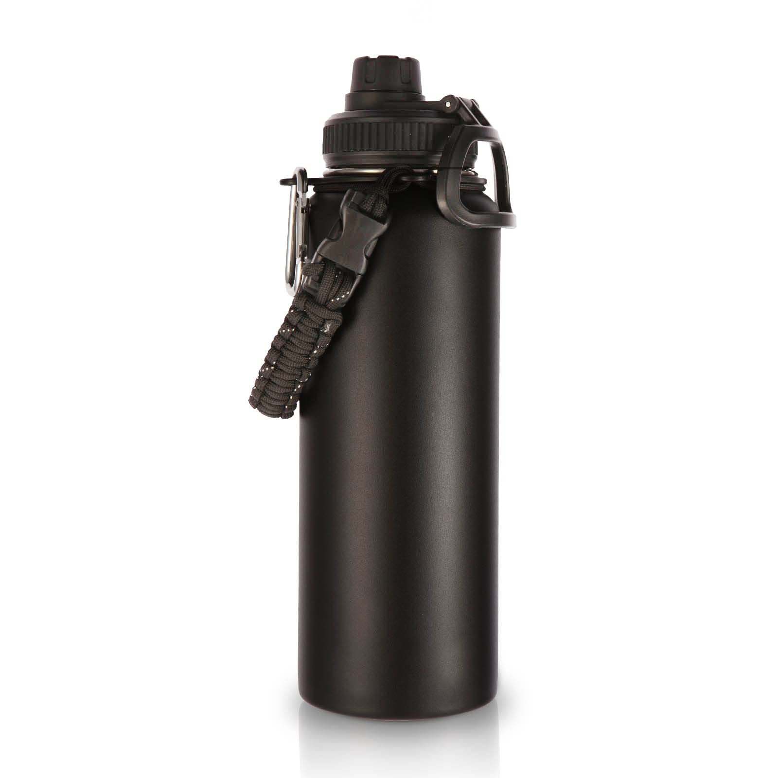 Volhoply Izolowane butelki na wodę, 1200 ml, uchwyt paracord, sportowa butelka ze stali nierdzewnej z pokrywką z dziobkiem, podwójne ścianki, podróżne kubki na wodę z szerokim otworem, dzbanek na wodę