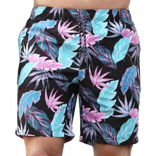 Men's Quick Dry Swim Trunks - Beach Vacation Essentials Board Shorts (Size Runs Small, Recommend Ordering 1 Size Up)