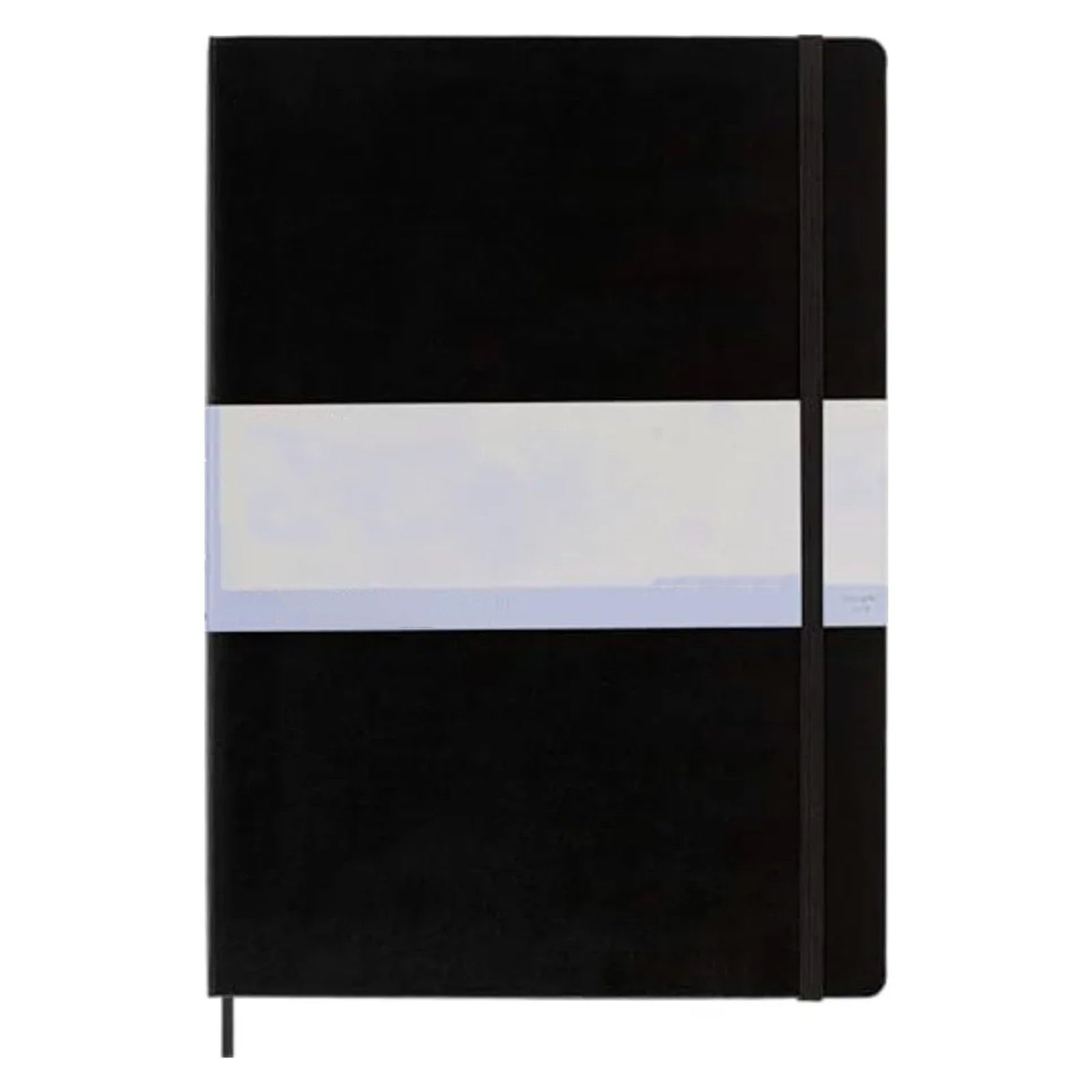 Kunst-Aquarell-Notizbuch, fester Einband, A3, 29,9 x 41,9 cm, einfarbig/leer, Schwarz, 60 Seiten