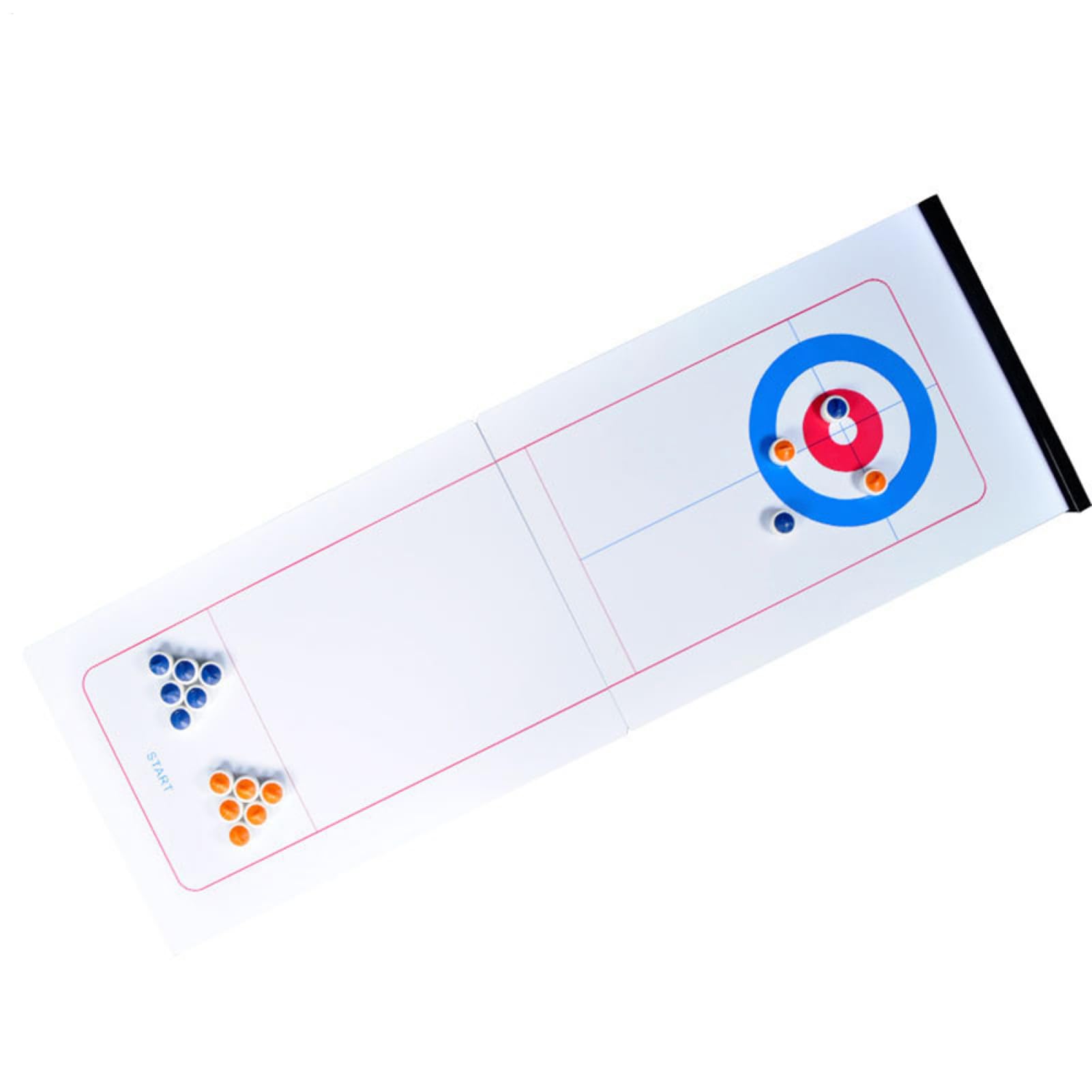 Mini Curling da Tavolo – Precision Glide Puck Kit, Set da per | Desktop, attività da Tavolo di Portatile, Attrezzatura da , intrattenimento Sociale per la Serata in Famiglia al klas