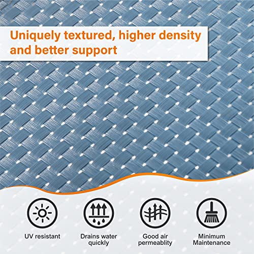 Anmutig Aluminum Frame Adirondack Chair, Patio Adirondack Chair Weather Resistant, Lawn Chair For Outdoor Porch Garden Backyard Deck (Blue) #TOP5